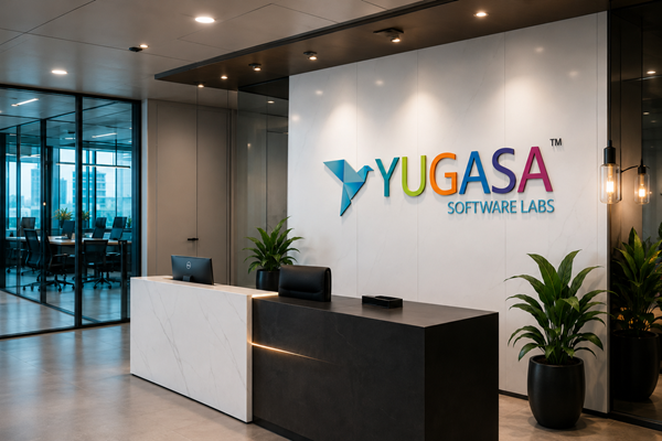 The Yugasa Software Labs reception area