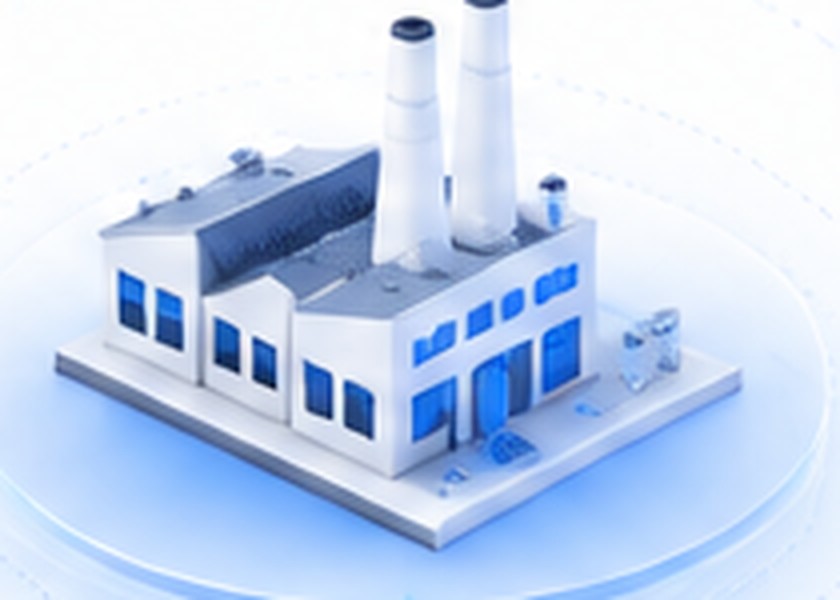 An illustrated logistics plant